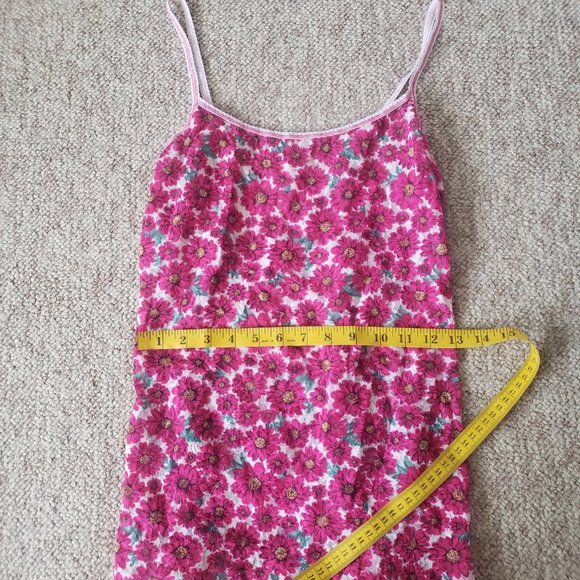 Pink sheer floral lace tanktop - Picture 4 of 8